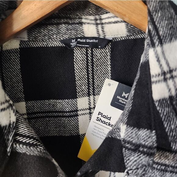 Members mark plaid shacket new with tags - Picture 6 of 11